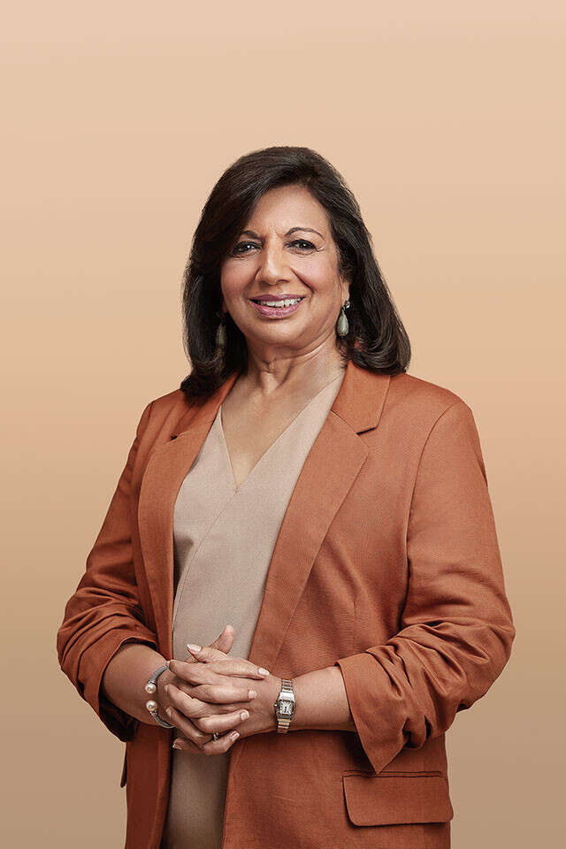Portrait of biotechnology entrepreneur Kiran Mazumdar-Shaw