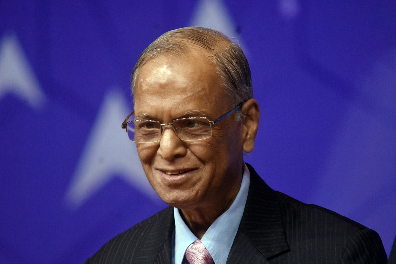 Portrait of Infosys founder N. R. Narayana Murthy